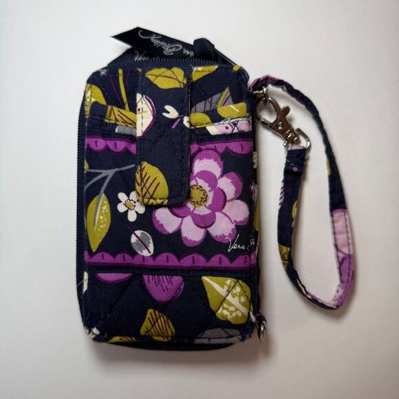Vera Bradley Nightingale Floral Bird Print Carry It All Wristlet Wallet - Picture 4 of 5